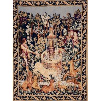 Gobelin tapisserie Licorne à  la fontaine